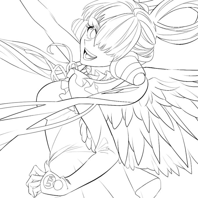 アップver.  #ONEPIECE #ウタ #wip #wipart #途中イラ #イラスト #線画