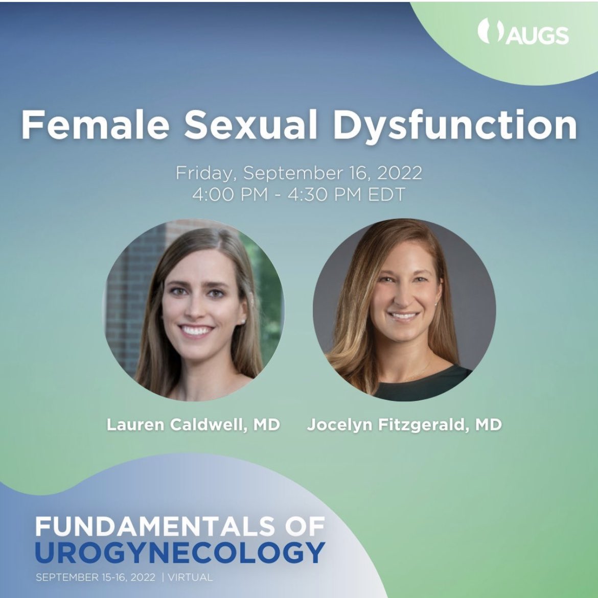 jjfitzgeraldMD's tweet photo. Tune in on Friday at 4PM EST to learn about FSD with me and my friend/colleague @LCaldwellMD! https://t.co/yPXCwaUjyb