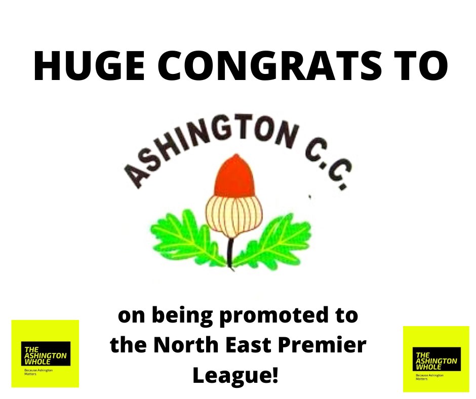 Well done, <a href="/ashingtoncc_/">Ashington Cricket Club 🌰</a>! 🏏 🌰