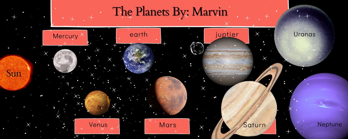 mrsjones72812's tweet photo. Mrs.Baughman’s 4th graders at @ChrisYungES used @canva to create a model of the planets from a blank template with just text boxes! Look what they came up with! @PWCSNews #pwcitc @PWCSScience https://t.co/r9ga0B8Dhe