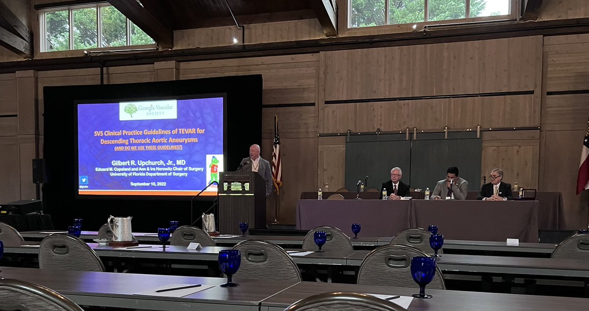 ErbenYoung's tweet photo. Incredible 3 talks this am @VascularGeorgia ThankU @CharlesBRoss3 4 the invite.DrWeaver @usc_vascular discussing pop art aneurysms @gru6n @UFVascular discussingAAAguidelines&amp;DrLong from #DukeVascular discussing aortic challenges as jr faculty @VascularSVS @JVascSurg @avsgjournal https://t.co/LZ7LTxQUR6
