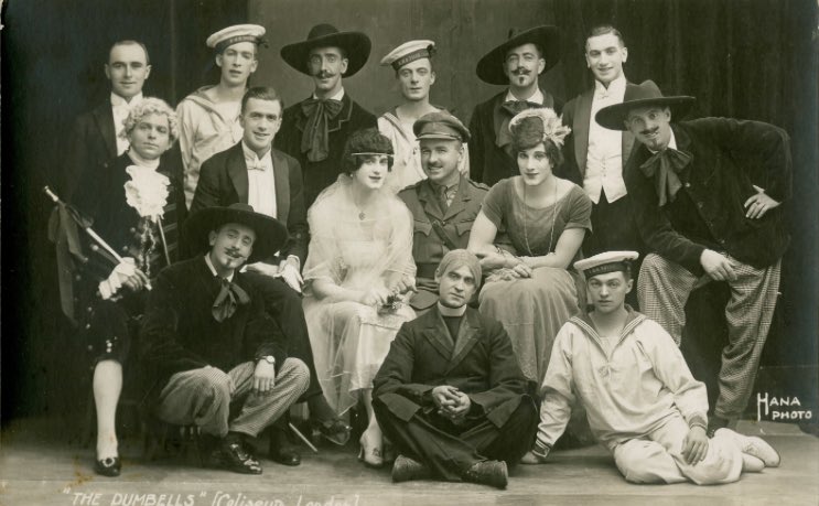 fossroger's tweet photo. #September1918 When the Canadian Army’s concert party ‘The Dumbells’ leave the Western Front for a four-week run in variety at the London Coliseum it is the first time the comedy and song troupe get paid as professional entertainers as well as their army pay. https://t.co/ClSthW61fg
