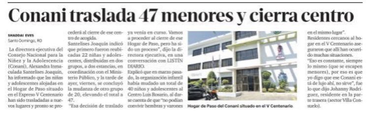 CarlosDelPozo_'s tweet photo. [ “Matar al mensajero” ] 

Esta parece ser la nueva forma “creativa” de enfrentar los problemas que afectan a los que más ayuda necesitan. 

La cancelación del director  de RESIDE y cierres de centros de atención como el de CONANI y CAIPI mandan una muy mala señal. https://t.co/jJb2tWyy8j
