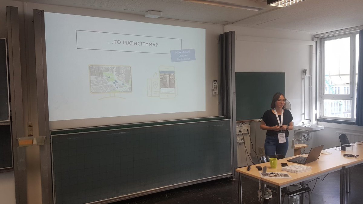 mathcitymap's tweet image. Today, Simone gave a presentation on #mathcitymap during the @asymptote_eu ISP. Afterwards, the students experienced a #mathtrail @goetheuni Bockenheim campus. 📐🌳🤍
#iteachmath @kmkpad @Erasmus_DAAD @Erasmus_Project