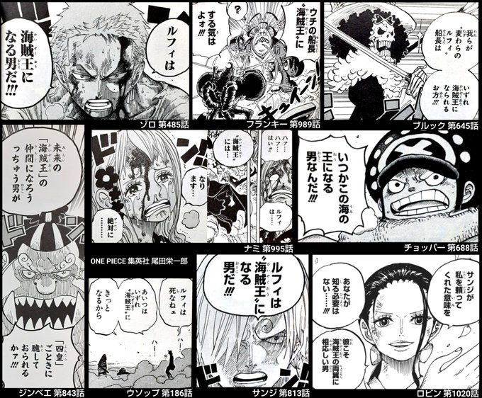 麦わらの一味の「ルフィは海賊王になる男だ」発言はウソップがダントツ