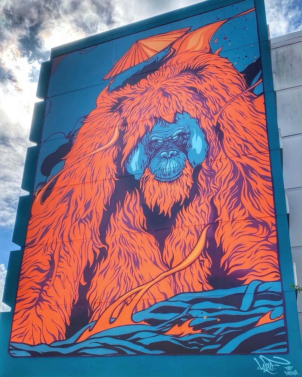 HunterStreetart's tweet photo. [#streetartcalais / 📸 AOÛT 2022] Artwork « L’enflammé » by Kalouf Art / Blast Art, découvert à #calais et crée dans le cadre de la 3e édition du Festival !
Dans les 1️⃣0️⃣ prochaines années, les #orangsoutans pourraient disparaître.
#kaloufart #blastart #streetart #graffiti https://t.co/njSwdbPLmr