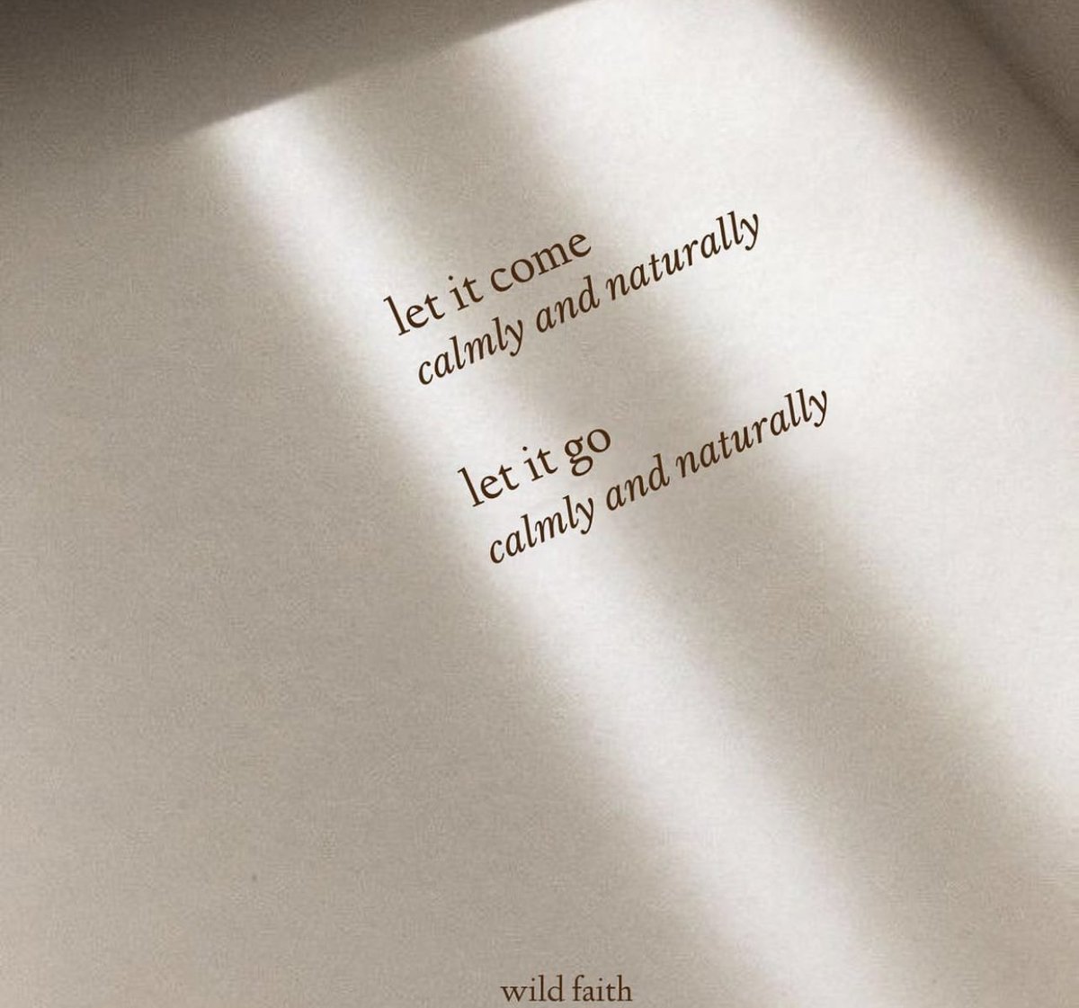 whatever’s meant to be will be.