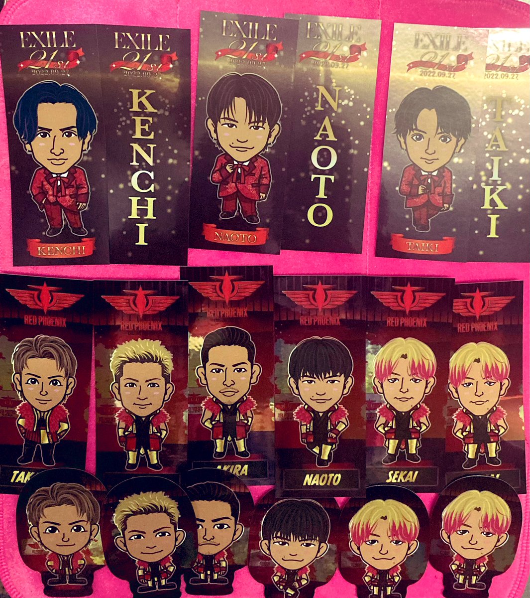 aitaro555's tweet photo. トラステ EXILE 三代目 千社札ステッカー交換お願い致します🙏🏻

譲 画像1.2  NAOTO 小林直己 
    山下健二郎  TAKAHIRO  AKIRA        黒木啓司 橘ケンチ  世界    佐藤大樹  

求  画像3💗と岩田剛典 EXILE2種

アニバーサリーは同種希望です🙏
よろしくお願い致します🙇🏻‍♀️ https://t.co/o8fdJEg0T9