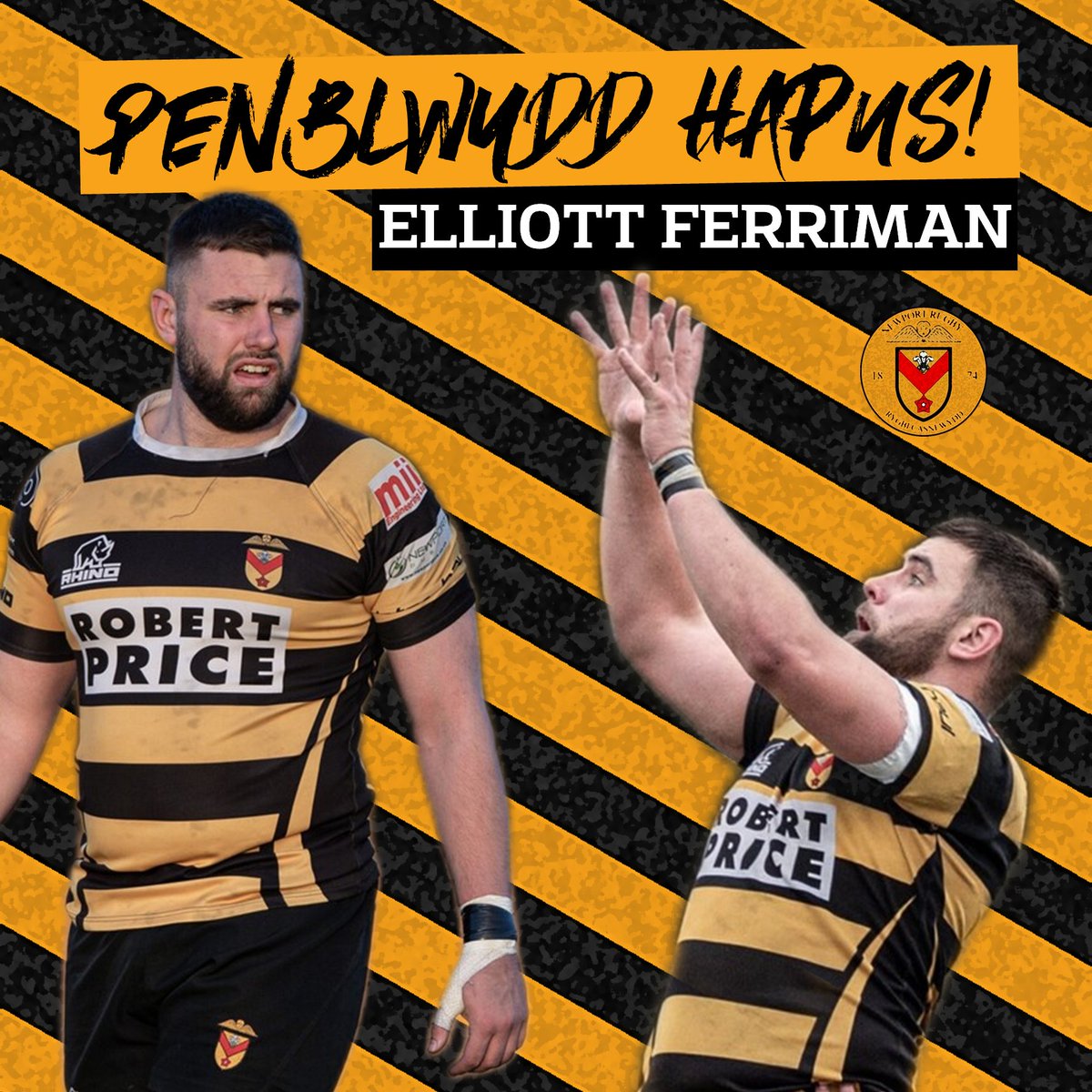 NewportRFC's tweet photo. Penblwydd Hapus / Happy Birthday to our second row Elliott Ferriman! Many Happy Returns! https://t.co/rz0lNmzfeq