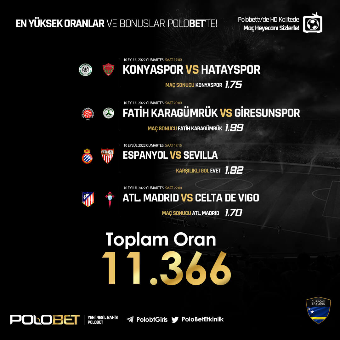 PoloBetMediaTR's tweet photo. 🍀Günün PoloBet Kuponu 

Kupon Kazanırsa 5 Arkadaşını Etiketleyen RT &amp; FAV Yapan Herkese 50 Freespin Hediye ! 

Yapman Gerekenler Yorum Kısmına Kullanıcı Adını Yaz ve 5 Arkadaşını Etiketleyip Bu Post'u RT &amp; FAV Yap !

#YeniNesilBahisPoloBet https://t.co/qQ5ArDWo0k