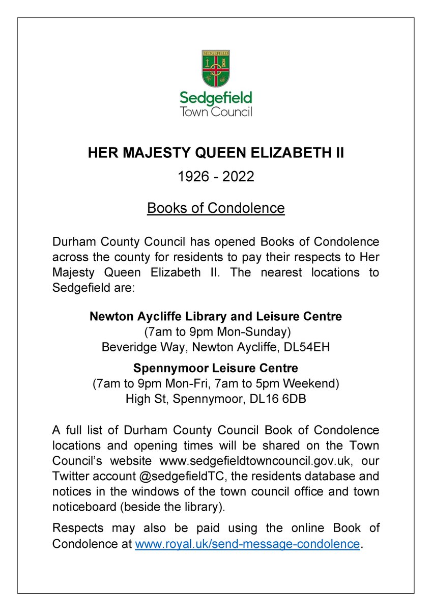 Sedgefield TCouncil tweet media