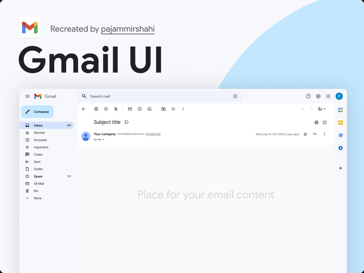 FigmaResources's tweet photo. Gmail Inbox Web App Design
Free Download From: https://t.co/LwVh2l2AQS

#gmail  #inbox   #uikit #figmaresources https://t.co/gMP7SJeUD6