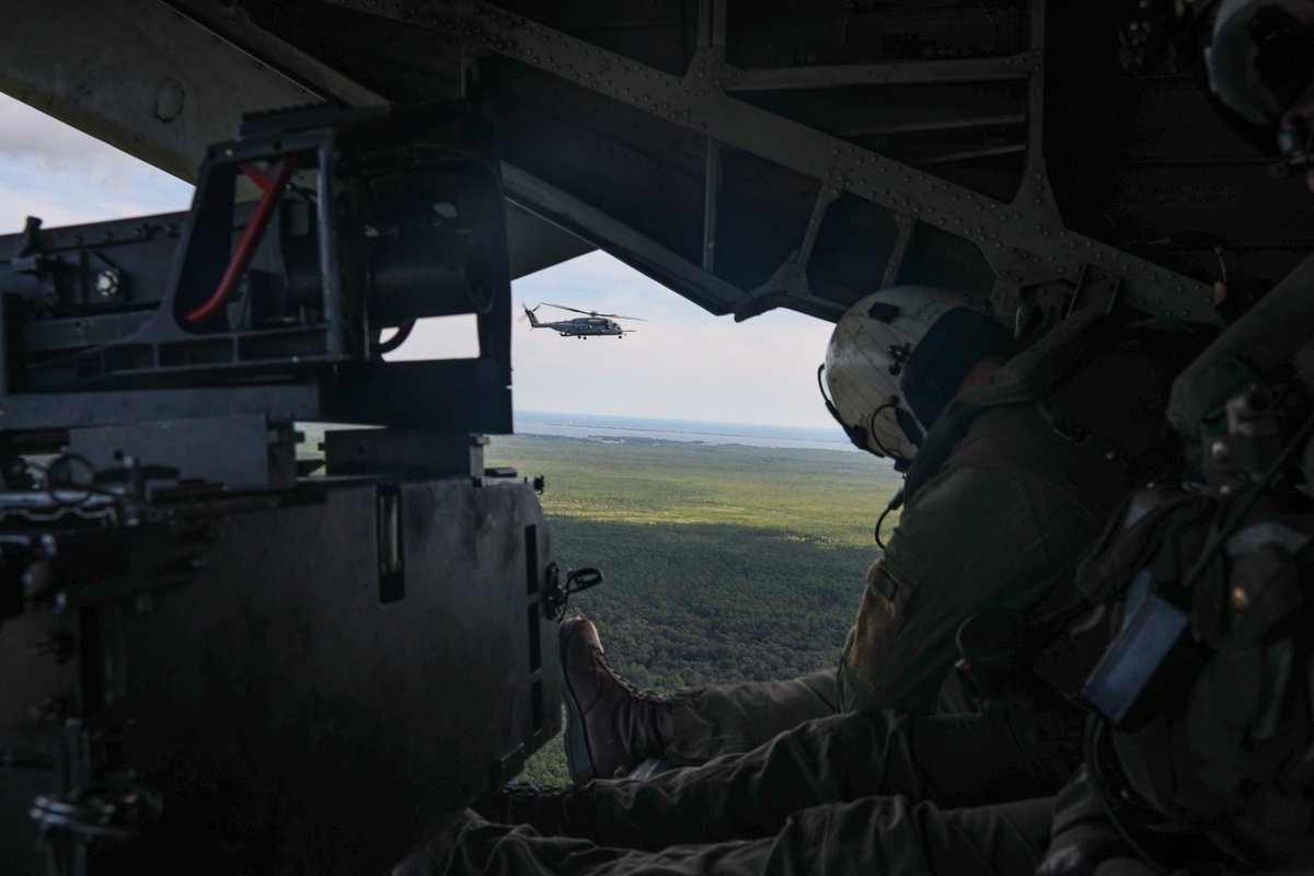 #Marines with Marine Heavy Helicopter Squadron (HMH) 366, <a href="/2nd_MAW/">2nd Marine Aircraft Wing</a>, conduct flight operations with CH-53E Super Stallion aircraft on <a href="/MCASNewRiver/">MCAS New River</a>, Aug. 31.

HMH-366 aviation maintenance Marines conduct routine preventative maintenance to ensure a constant state of readiness.