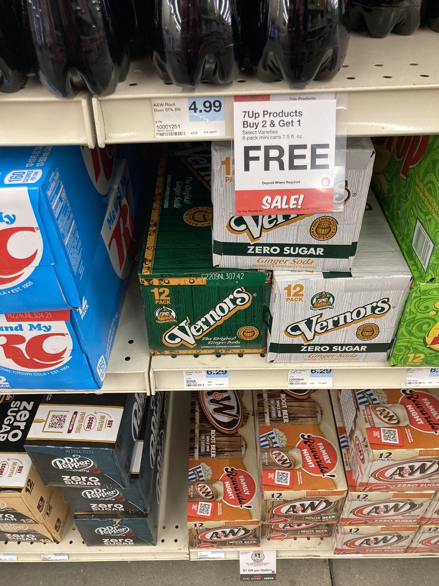 midwestmaureen's tweet photo. @VernorsSoda I went to six brick and mortar stores to find the literal last 12 pack of Vernors in Madison, WI. What’s happening?!? Should I drive back to Michigan to stock up? https://t.co/ixsO57q3NX