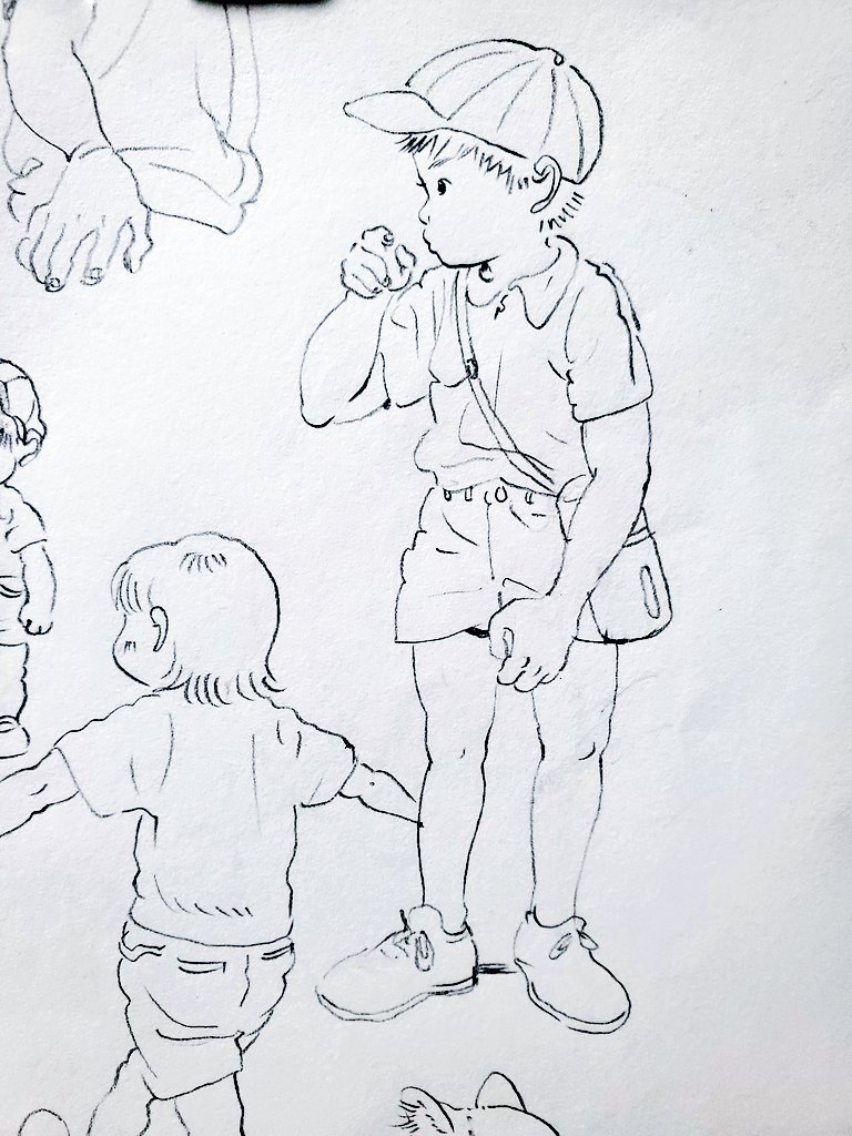 晩御飯のあとのらくがき 