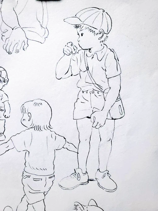 晩御飯のあとのらくがき 