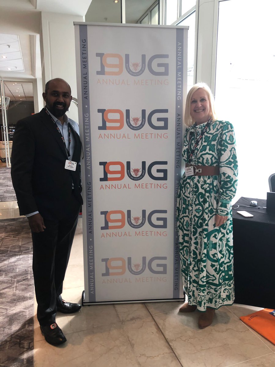 Day 2 #BUG #urologicalcancer with @ParamMariappan handing over my @Uroweb bag(my flight was cancelled).He has delegated the admin for posting to me (typical surgeon)