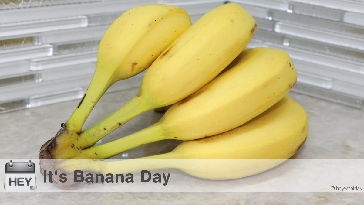 HeyWhatDay's tweet photo. It's Banana Day! 
#BananaDay #NationalBananaDay #Banana https://t.co/eumTPGEPdo
