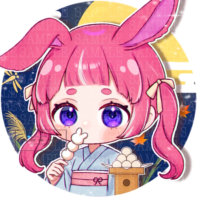 #量産依頼 #アイコン依頼 #有償依頼 #イラスト依頼今日は中秋の名月…!お月見イラストありがとうございました 