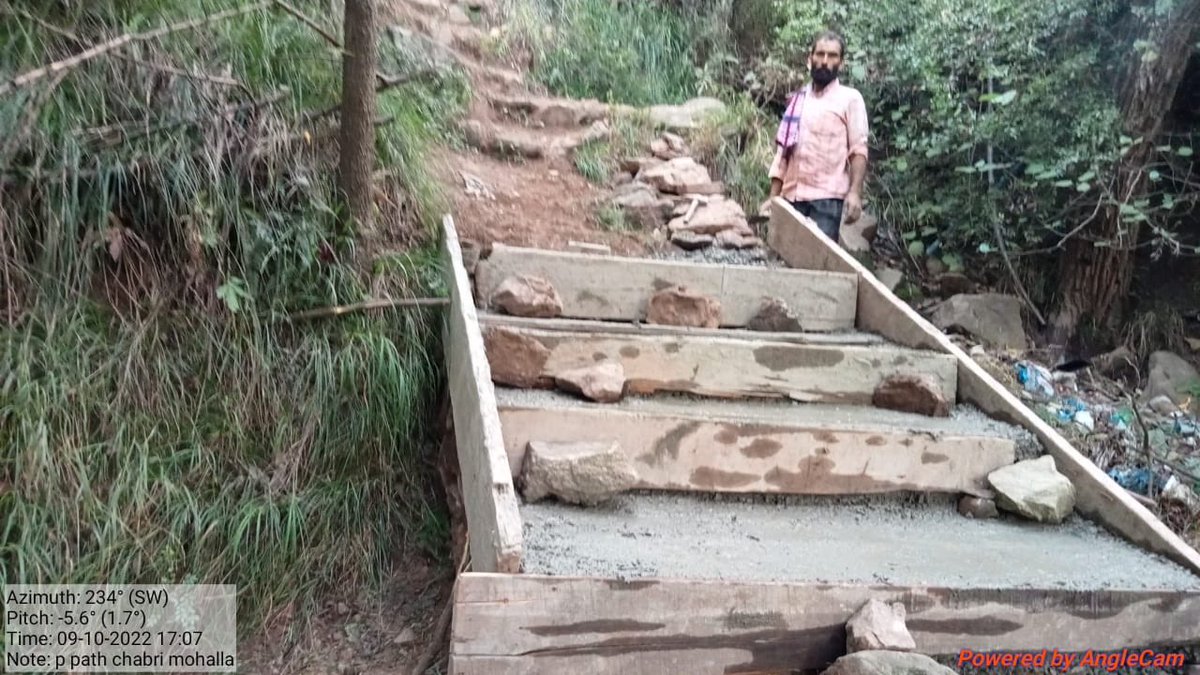 dcramban's tweet photo. Construction of pucca path in Mohalla Chabri, Pyt Dhalwas started today in Block Batote by RDD Ramban. @diprjk @OfficeOfLGJandK @DrJitendraSingh @Rameshkumarias @infjammu @Divcomjammu https://t.co/eFiAoS75eg
