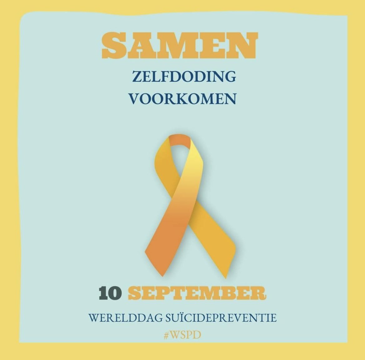 Wees alert, vraag, praat, zoek samen hulp. Maak van elke dag een wereldpreventiedag 🙏

Zelfdoding is nog steeds de meest voorkomende doodsoorzaak bij jongeren tussen 15 en 29 jaar. #SuicidePrevention #SuicidePreventionDay