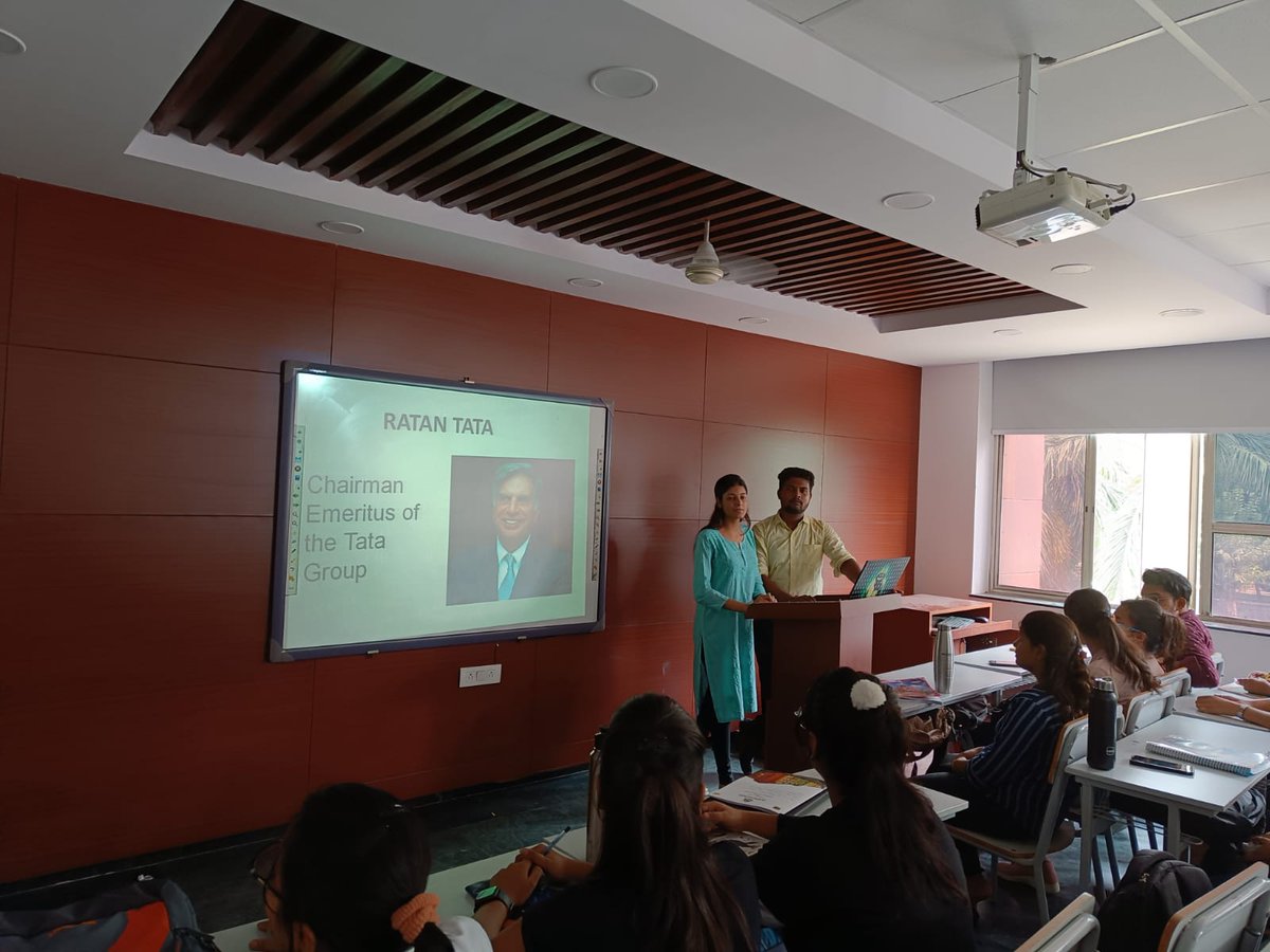MangalmayT's tweet photo. To make students industry ready, Activity on “Business Tycoons” is scheduled every week for BBA Platina 1 Semester students. For this week business tycoon Mr. Ratan Tata was the ideal.
#mimtworld #besteducation  #BBA #BBAPlatina #corporatconnect  #newbatch #students #academics https://t.co/YFYYsLD78e