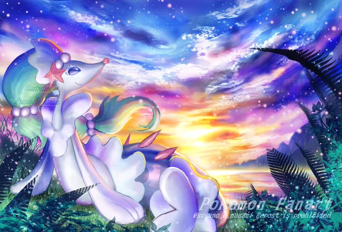 アシレーヌさん#Primarina #カラフルな作品を見せてほしいです 