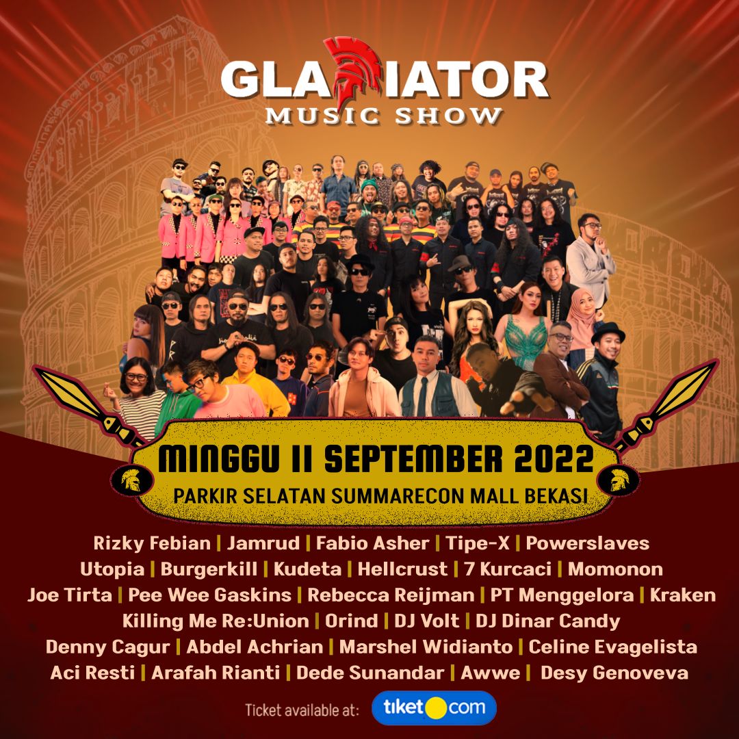 MINGGU INI di <a href="/malbekasi/">SummareconMallBekasi</a> ada <a href="/RizfelousBKS/">RizkyFebianLovers</a> <a href="/JamrudBand/">JAMRUD BAND</a> <a href="/FabioAsher/">Fabio Asher</a> <a href="/TipexBand/">Tipe-X</a> <a href="/PowerslavesBand/">Powerslaves</a> <a href="/burgerkill/">Burgerkill Official</a> <a href="/HELLCRUST_METAL/">HELLCRUST</a> <a href="/PWGofficial/">Pee Wee Gaskins</a> and more ! Yuk besok ....?!