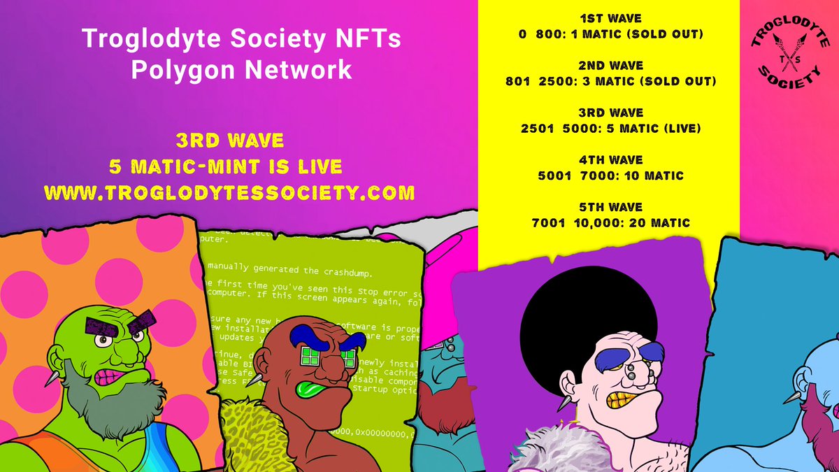 TroglodyteSoci1's tweet image. We minting! 💪 troglodytessociety.com

Have you picked up your #Trog

#TrogLife #TrogFamily #TrogStrong