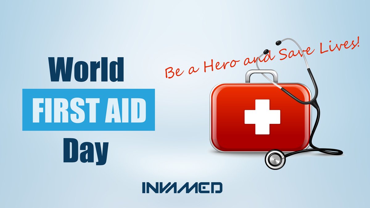 invamed_inc's tweet photo. Be a Hero and learn first aid. Be a Hero and save lives.
Happy World First Aid day!
#WorldFirstAidDay #FirstAid #HelpHumanity #HelpHuman #INVAMED https://t.co/bYJWSTvUW5