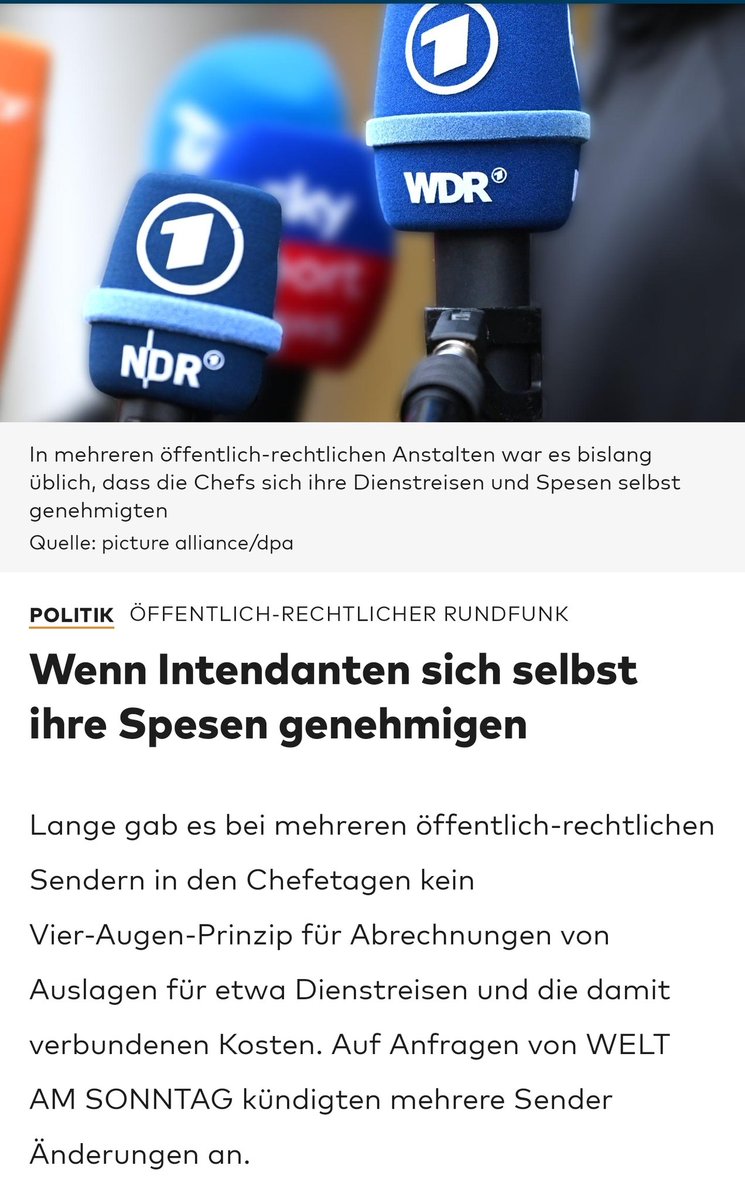 eysvog3l's tweet photo. Wenn es nur um Spesen ginge.
Nach #RBB und #Schlesinger jetzt #NDR und #Rossbach.
Wann wird der Sumpf #OERR endlich ausgetrocknet? https://t.co/E8bvxwiLJE