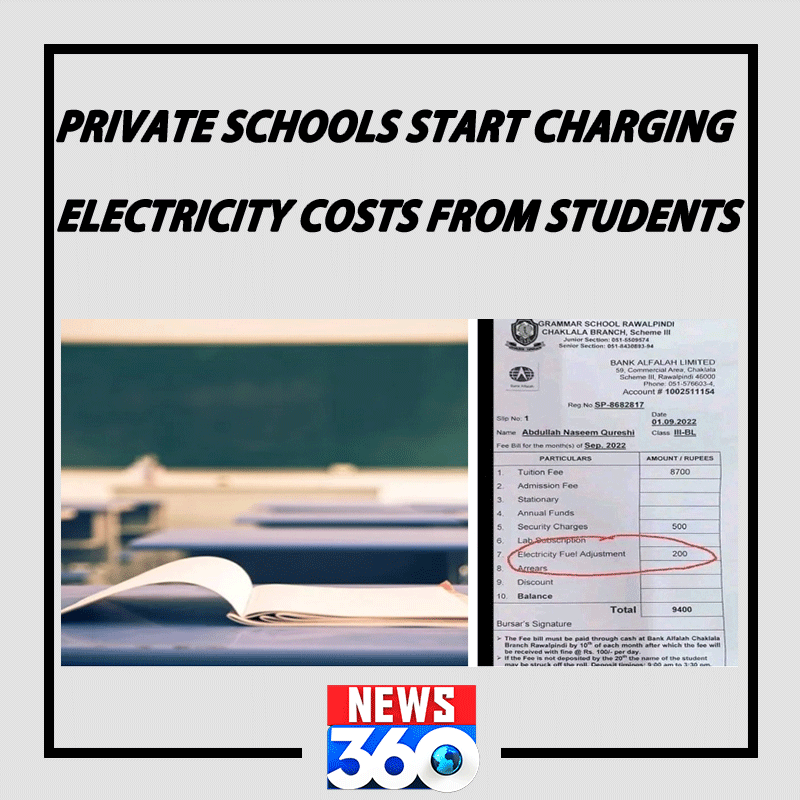 Private schools start charging electricity costs from students

Read More:bit.ly/3qt6wCg

#News360 #privateschools #Students #ElectricityCosts