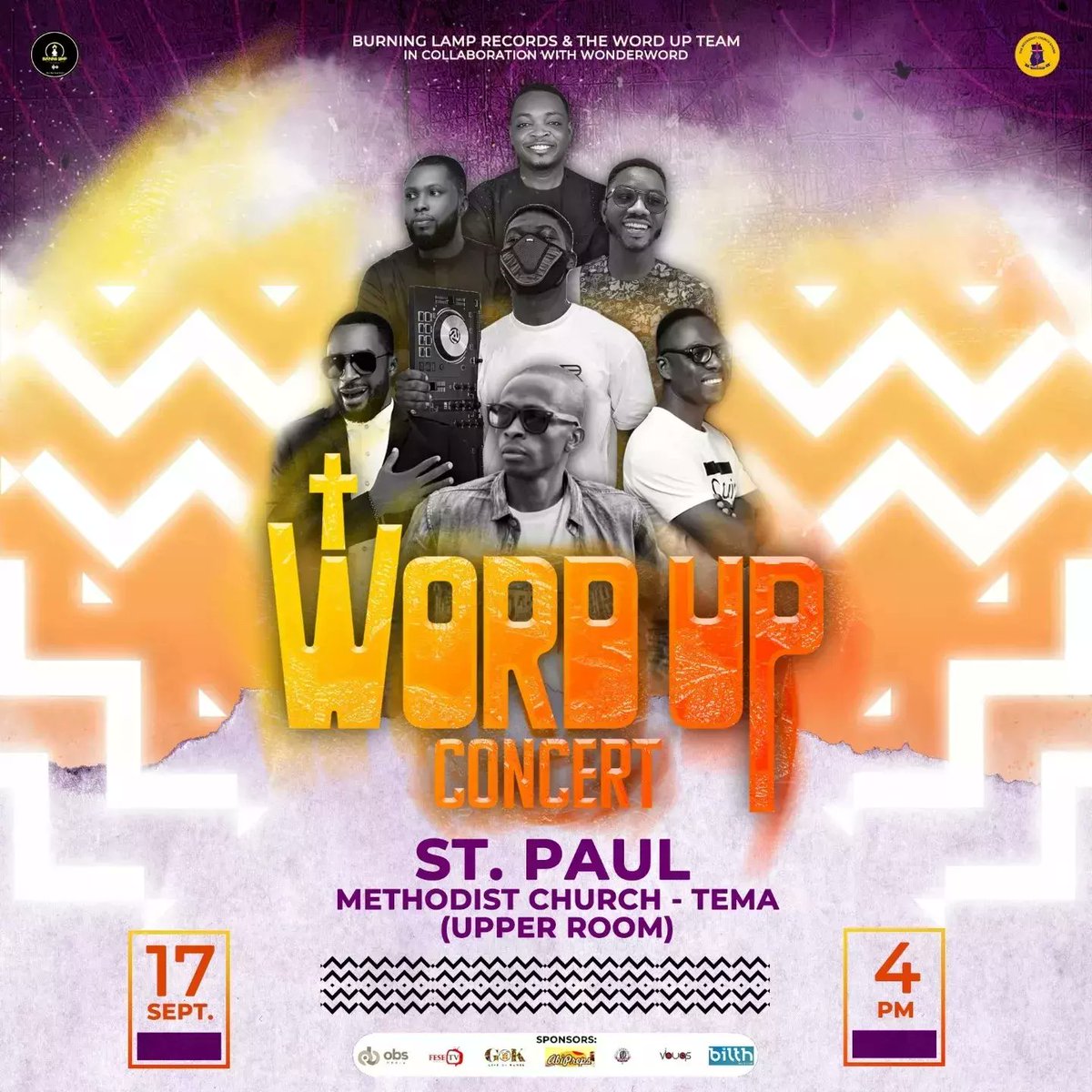 kingwonderword's tweet photo. Exactly a week today, Tema is about to host the most anticipated event😍The Word Up Concert💪happening on the 17th of September at 4pm🙌🙌Venue is St. Paul Methodist Church(The Upper Room)🌋🌋 come and be a part of this blessed experience.
#WordUpConcert
#WonderWord https://t.co/w9651wPqRL