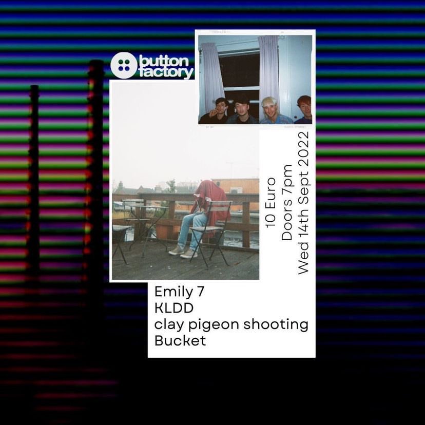 This Wednesday the 14th, Emily 7 play <a href="/ButtonFactory22/">Button Factory</a> 
Don’t want to miss this.