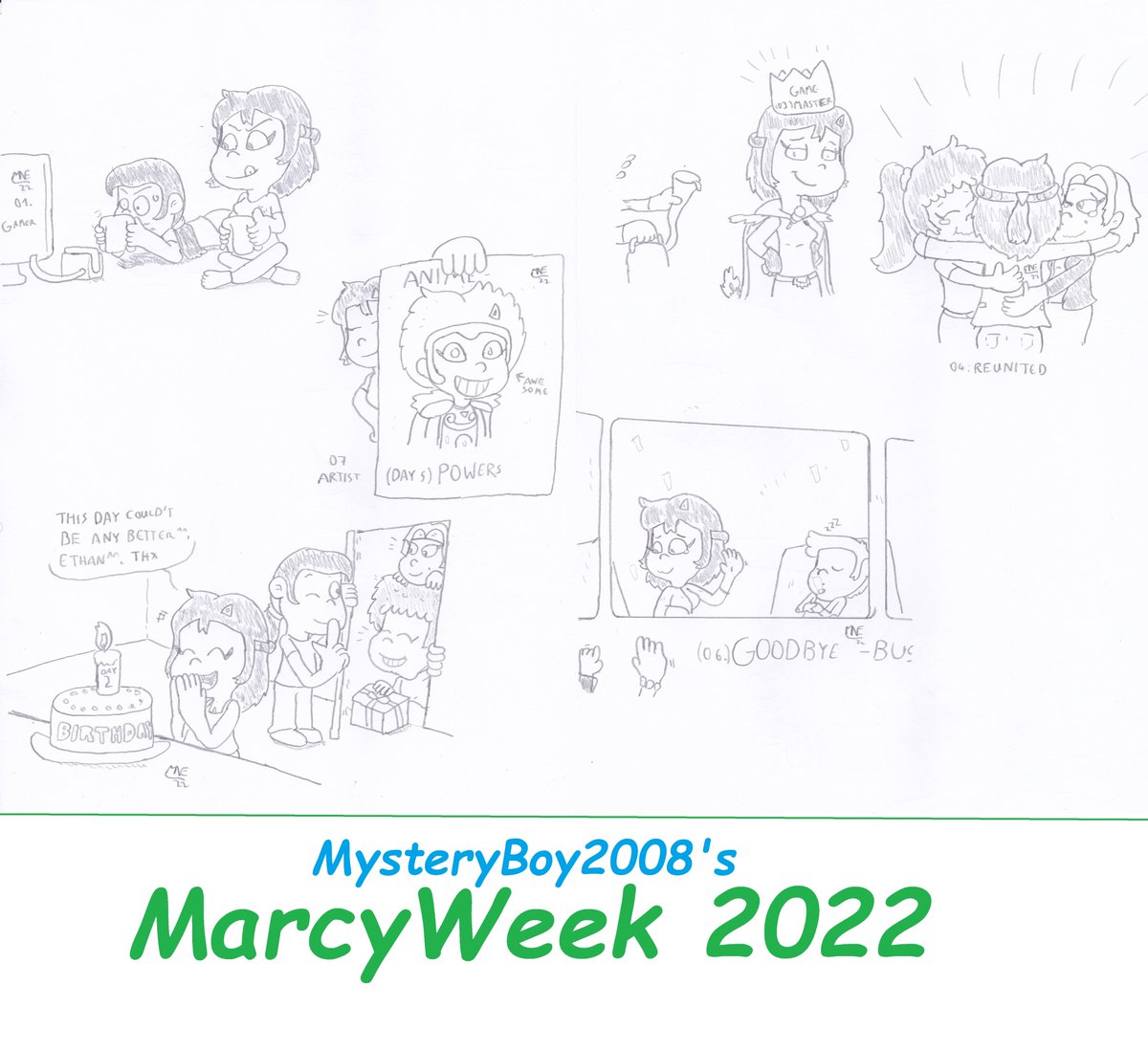 MrNintMan's tweet photo. A little Collection of all the Pics I made for @MysteryBoy2008's #MarcyWeek ^^
I hope U like them^^.
#Disney #Amphibia #MarcyWu #AnneBoonchuy #sashawaybright #DipperPines #fanfiction https://t.co/B8KWdpQfCf