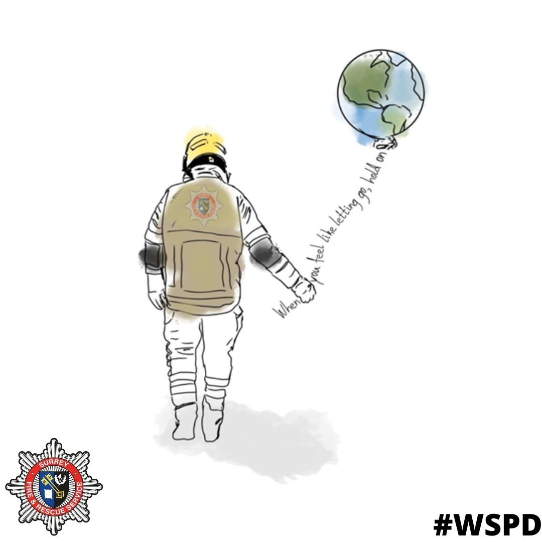SurreyFRS's tweet photo. 🎈When you feel like letting go, hold on! Suicide is NEVER the answer - There is ALWAYS hope.

💬 This year's #WorldSuicidePreventionDay theme, ‘creating hope through action’, is a reminder there is an alternative to suicide. It starts with a conversation.

#WSPD https://t.co/RU5OsRG2JP