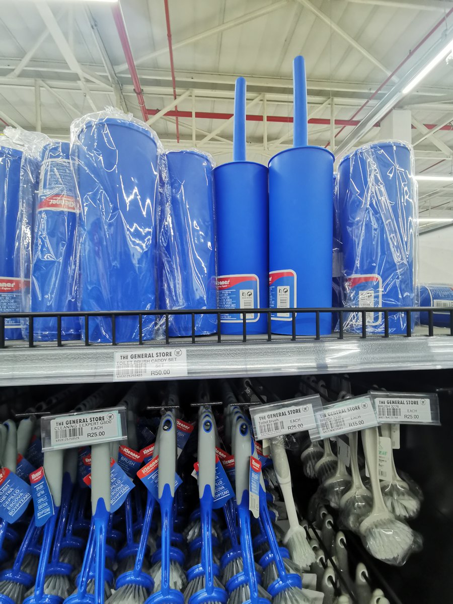 TGSOnlineZA's tweet photo. Donβt leave your toilet BRUSHED aside this spring cleaning week! Head over to Shop 13, Meadowdale Value centre Edenvale, for functional and stylish toilet brushes. #TheGeneralStore #TGSEdenvale #toiletbrush #springcleaningweek https://t.co/IgwkhdLl4V