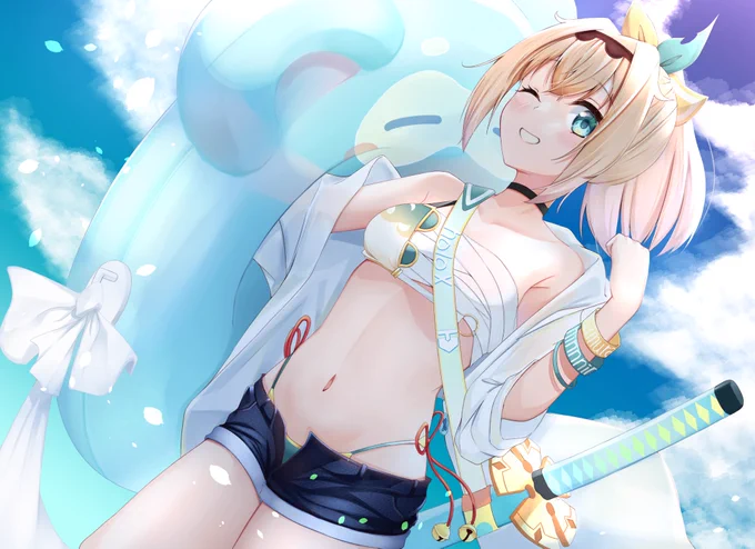 #いろはにも絵をさぁ!泳ぐでござるよ! 