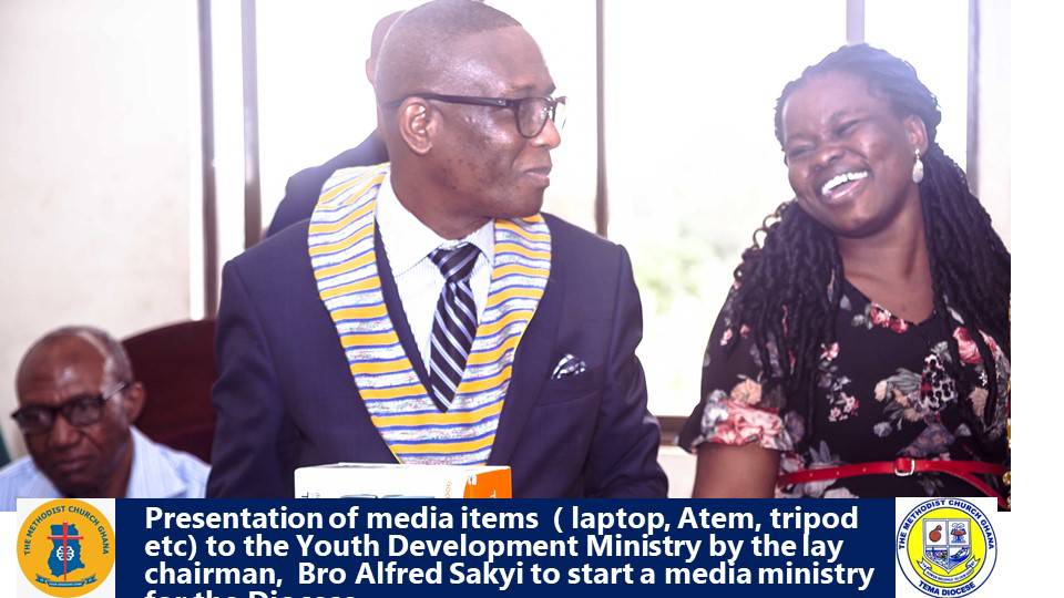 ydmtemadiocese's tweet photo. The Youth Development Ministry and Tema Diocesan Media Ministry are grateful to God and the Lay Chairman Bro. Alfred Sakyi for the
donation of Media items to the Ministry.

God bless him

#MediaMinistry
#YDMTemaDiocese
#MCGTemaDiocese
#TheMethodistChurchGhana https://t.co/dGllq5wMtP