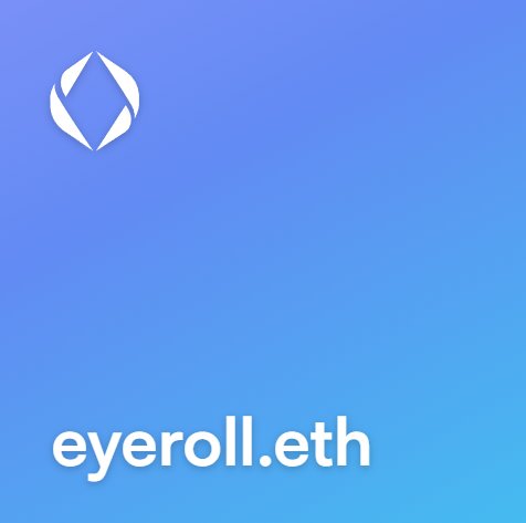 #ENS #GIVEAWAY eyeroll.eth

I am giving away 1 ENS Domain Name.
-Follow, Like and Re-Tweet.
-Have a nice weekend, Love you all. ❤️🙏

Winner picked by Twitterpicker @ 2022-09-11, 6 PM UTC.

#eth #nft #ensdomains 👀