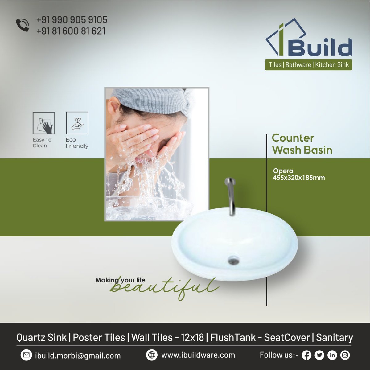 ibuild_india's tweet photo. 𝐢 𝐛𝐮𝐢𝐥𝐝 𝐰𝐚𝐫𝐞 𝐢𝐧𝐝𝐢𝐚 𝐋𝐋𝐏.
𝐂𝐮𝐬𝐭𝐨𝐦𝐞𝐫 𝐂𝐚𝐫𝐞: +𝟗𝟏 𝟗𝟗𝟎 𝟗𝟎𝟓 𝟗𝟏𝟎𝟓

#ibuild #ibuildwareindiallp #ibuildindia #ibuildwalltiles #digitalwalltiles #vedantexportdepot #ceramic #tiles #walltiles #vitrifiedtiles #floortiles #doublecharge https://t.co/GVoremp2La