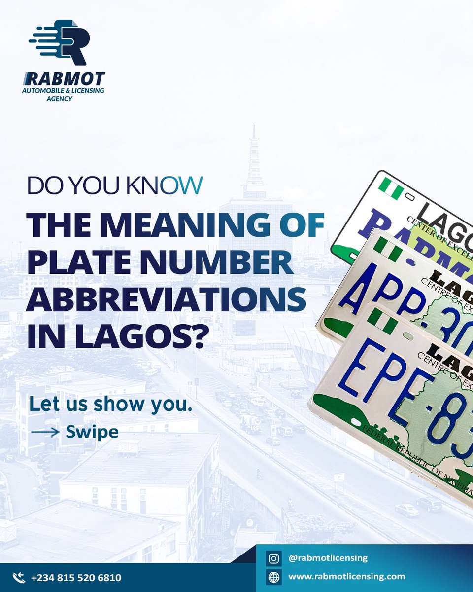 RABMOT LICENSING AGENCY | CAR PAPERS 🇳🇬🚙 tweet media