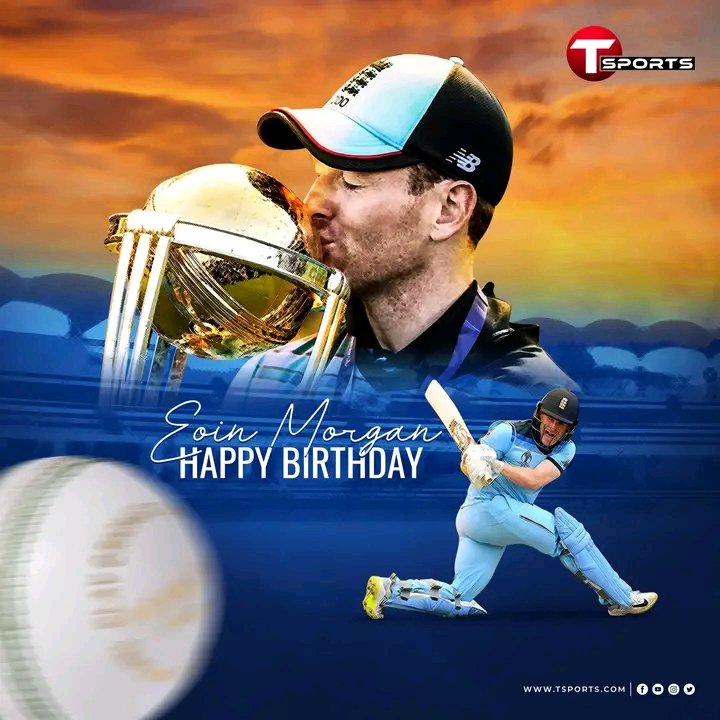 Happy birthday Eoin Morgan. World Cup winning English captain. 