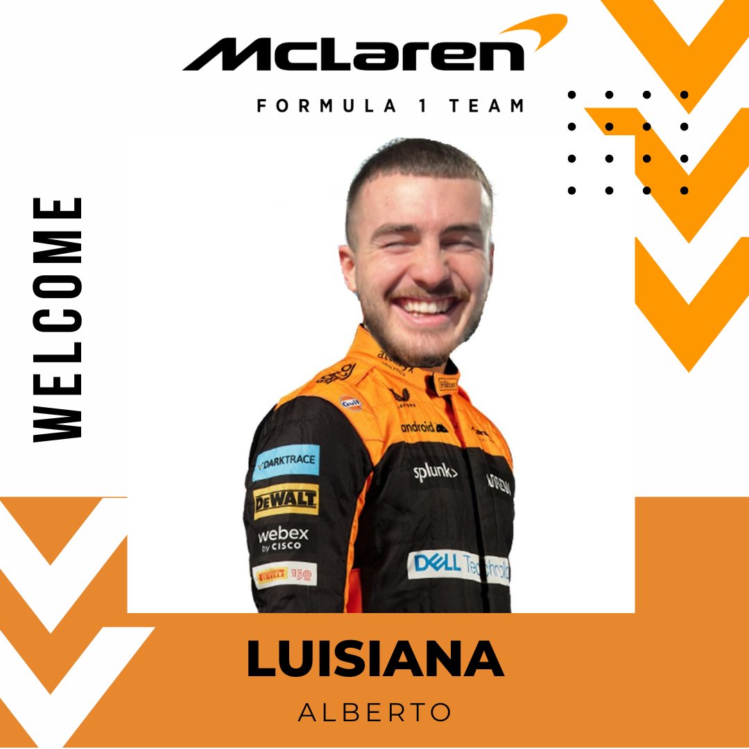 LaPtiteChicane's tweet photo. ➡️ #MCLAREN
🖊️ Gigs EL PILOTO 🇮🇱
🏎️ LA-BOULICHE 🇸🇦
🏎️ Alberto LUISIANA 🇨🇭

Gigs retrouve ses anciens coéquipiers mais cette fois ci, ça sera lui le chef ! Hâte de les voir à l'oeuvre.... https://t.co/cEQ3flqHyP