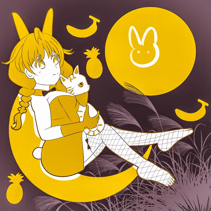 お月見 #ときドルイラスト部 