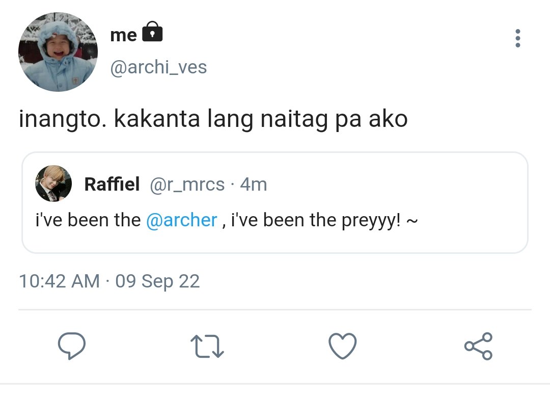 enhark1ves's tweet photo. String of Fate
a #sunki au where in

Raffi (nrk) randomly tags a username–thinking that it is inexistent, but it happened to be Archer's (ksn) username. https://t.co/jAyP3bMm98