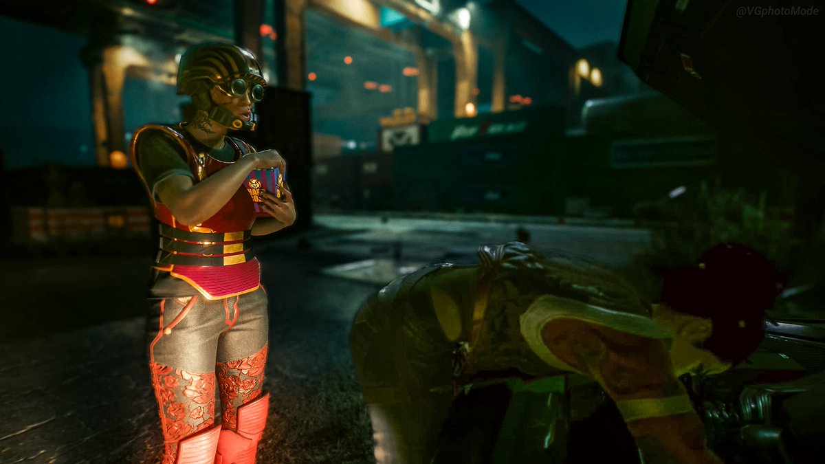 VGphotoMode's tweet photo. I'm usually a pretty mature person, but.....if you give a kid matches odds are they are going to start a fire. #Cyberpunk2077 #Shutterpunk #Cyberpunk2077PhotoMode #PS5share #PS5 #VGPunite #VirtualPhotography #VGphotoMode #ThePhotoMode https://t.co/X91LgOvqvR