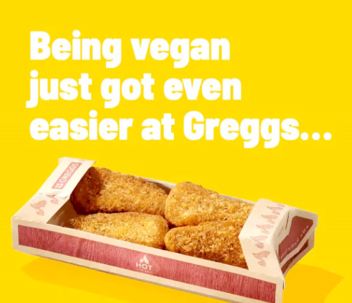 CornmillCentre's tweet photo. π’ Have you heard? @GreggsOfficial new vegan range is now instore and includes Bean & Cheeze Toastie, Chicken Free Goujons and Southern Fried Chicken Free Baguettes! π
Snap them up instore today!
πΈ: Greggs
#Greggs #vegan #veganrange #veganfoods #lunch #cornmill #darlington https://t.co/mppELgeUKV