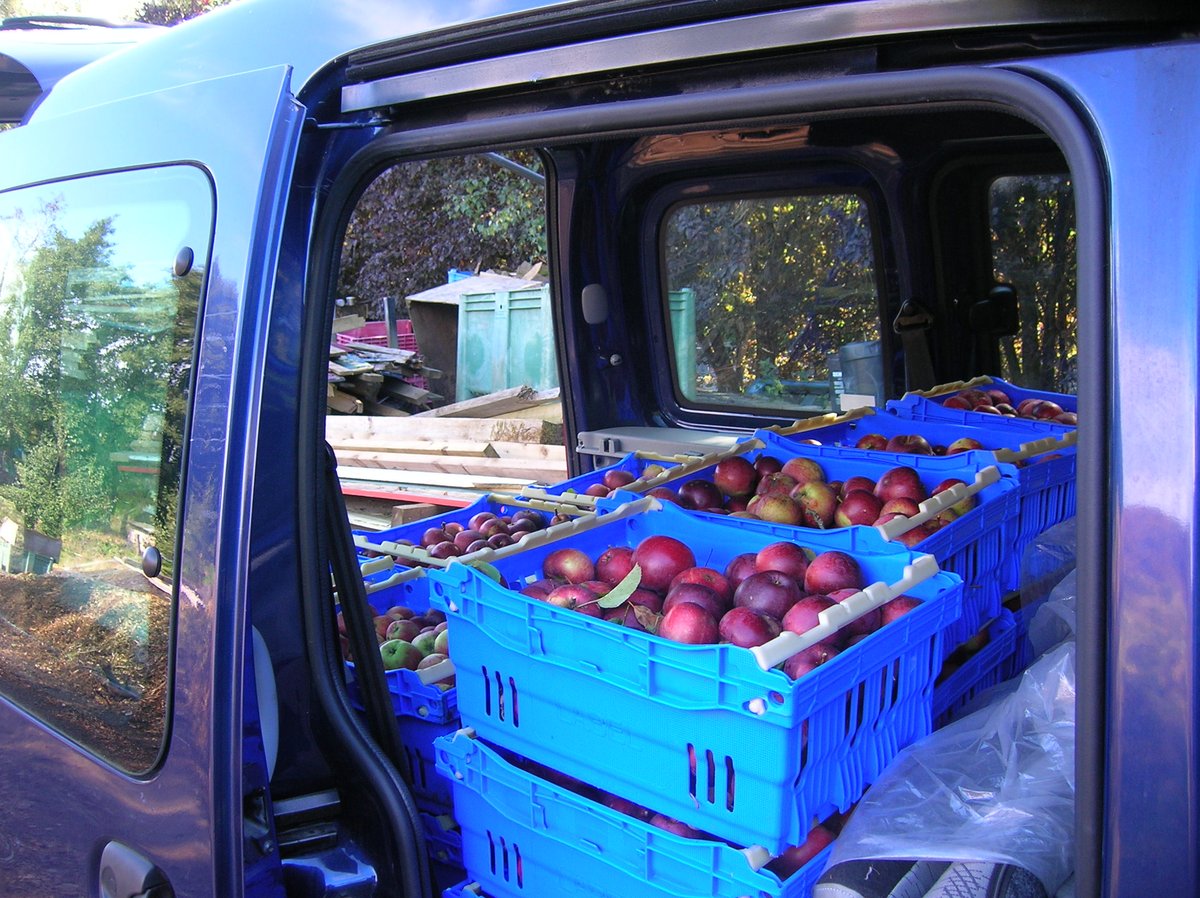 Orchardshare's tweet photo. We're looking forward to our first big apple juicing of the year @BathamptonShow! @bathamptonpc @dry_arch https://t.co/0Z7p9AJrur