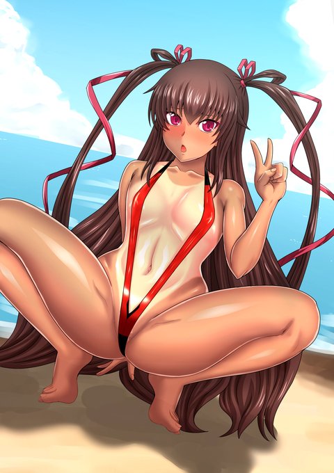 セクシー水着で開脚させられるゆっきーであった。 